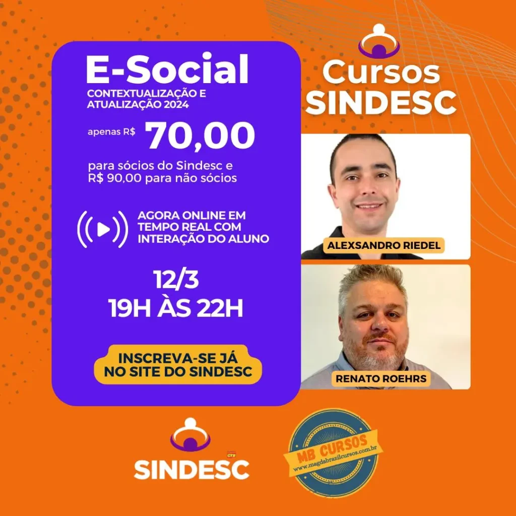 Curso eSocial – Contextualização e Atualização 2024