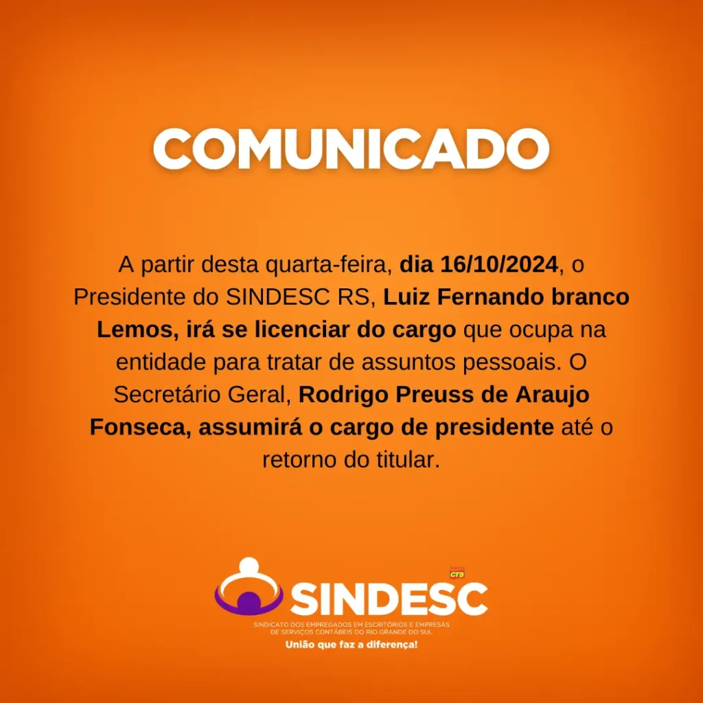 COMUNICADO