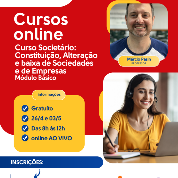 Sindesc RS oferece curso gratuito sobre Constituição, Alteração e Baixa de Sociedades e Empresas