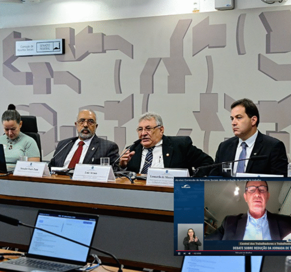 Guiomar Vidor defende fim da escala 6×1 em audiência no Senado: “Trabalhadores não suportam mais a exaustão”